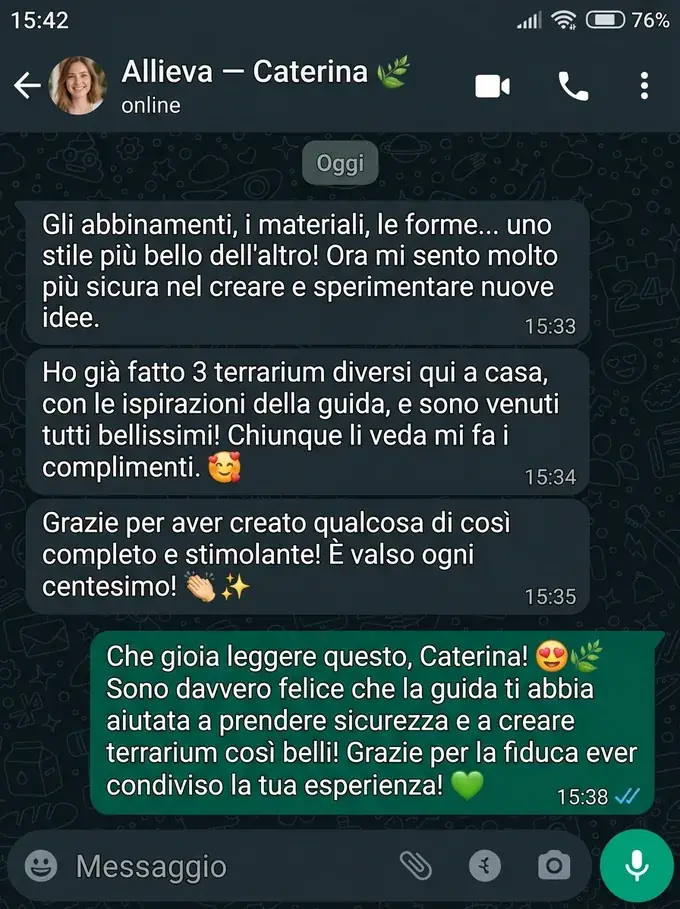 Testimonianza di Caterina